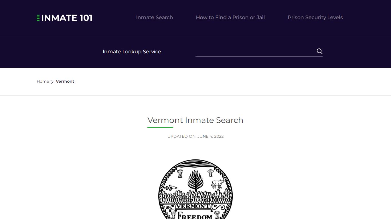Vermont Inmate Search – Vermont Department of Corrections ...